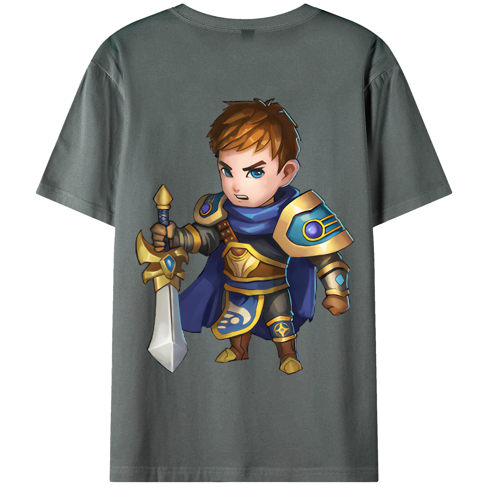 （画像用） リーグ・オブ・レジェンド League of Legends LOL 綿100％ メンズ半袖Tシャツ（バックプリント） 通気性